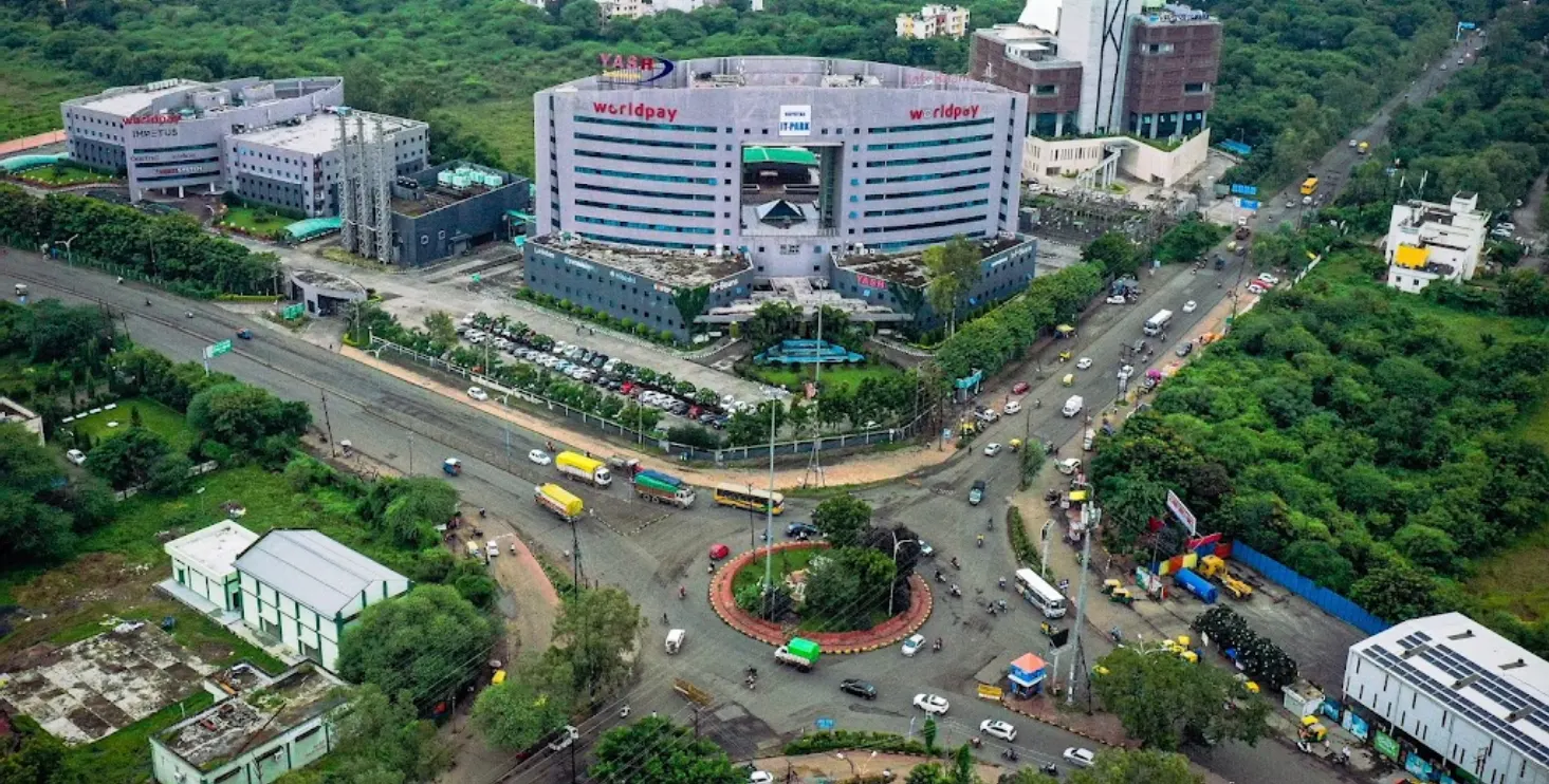 Aerial view of Indore